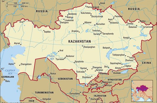 Kazakhstan-map-boundaries-cities-locator